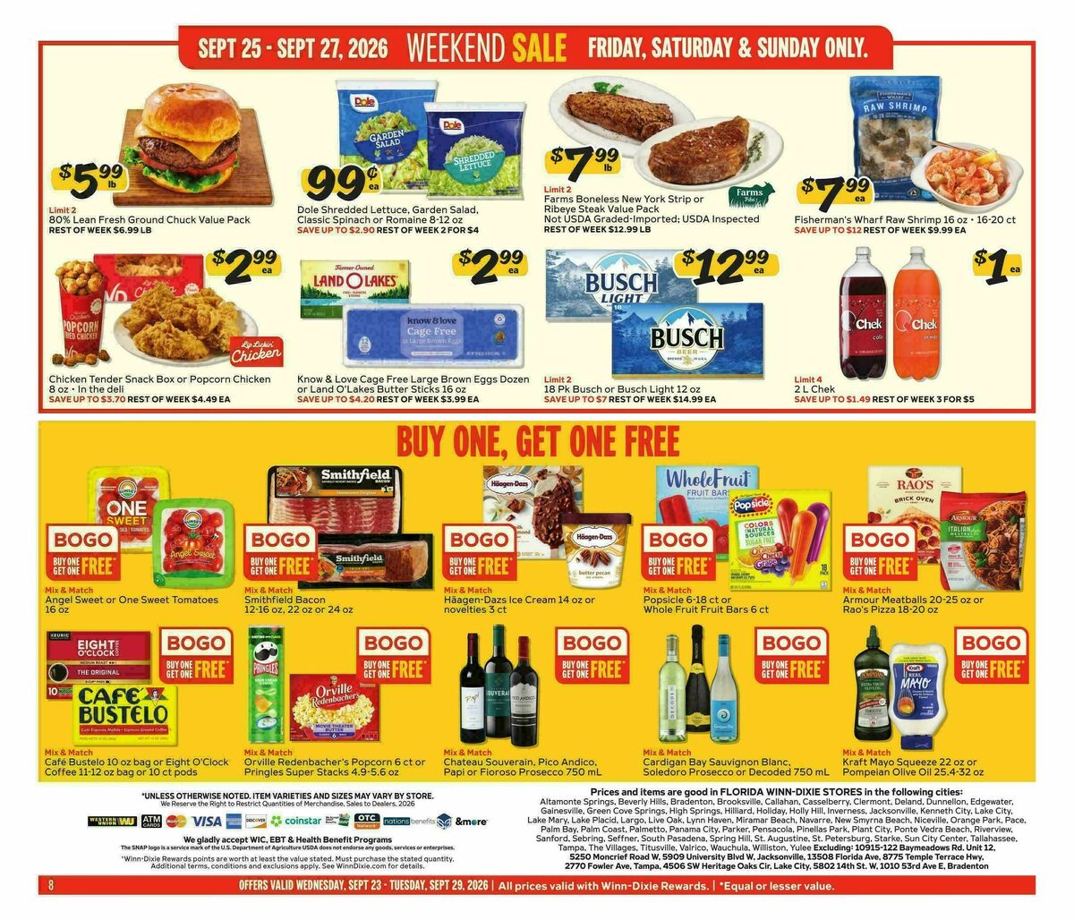 Winn-Dixie Weekly Ad from September 23