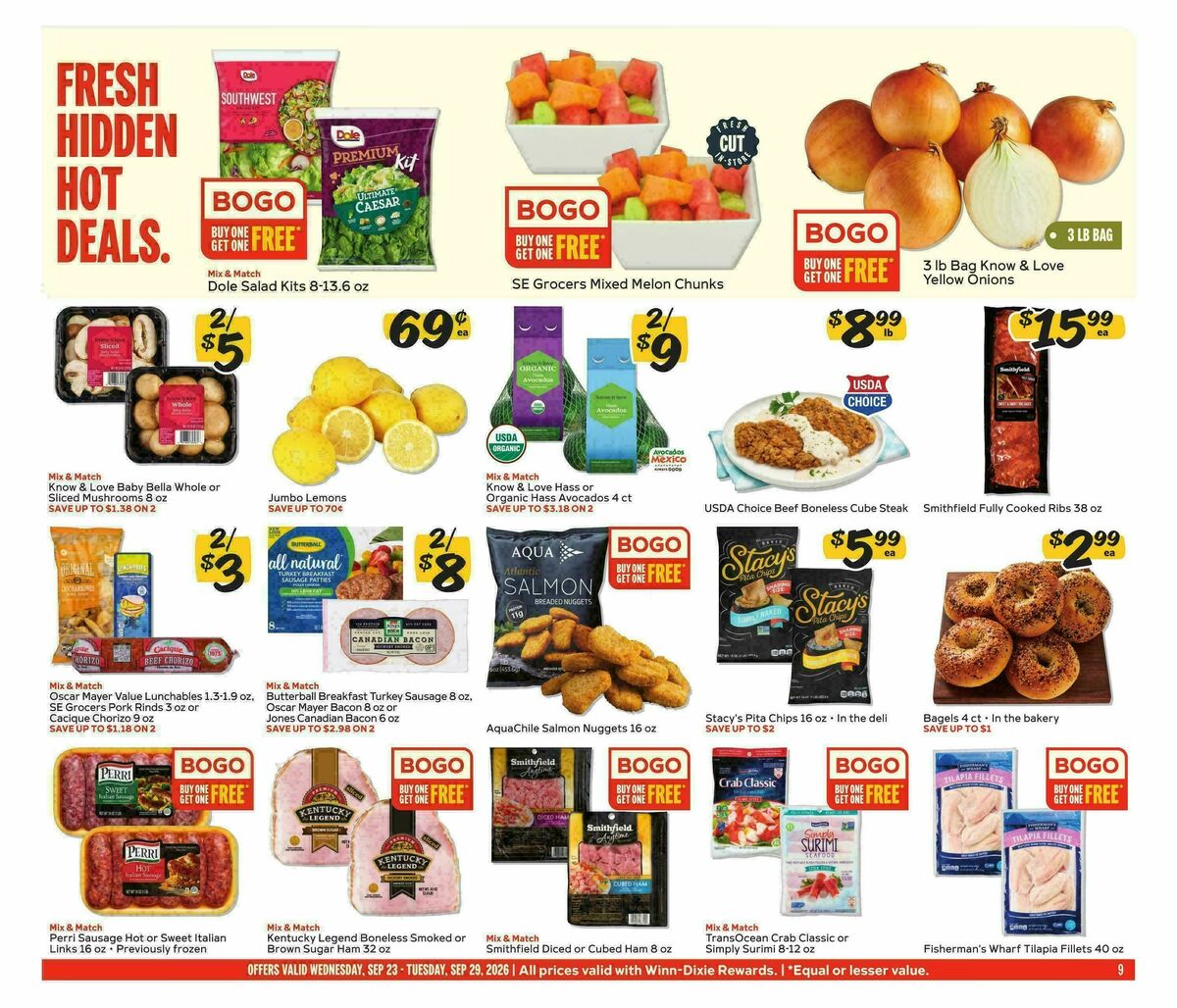 Winn-Dixie Weekly Ad from September 23