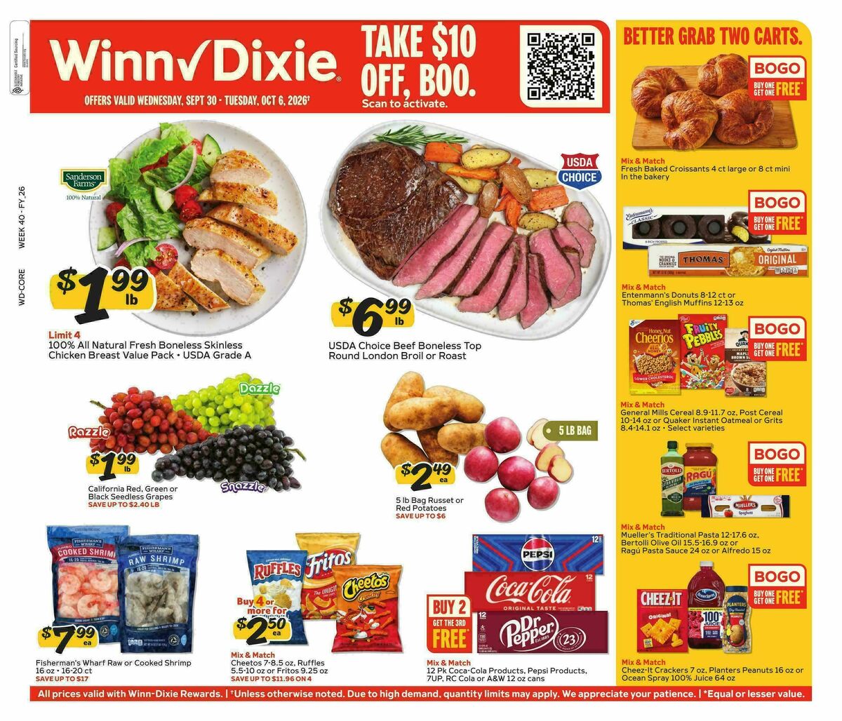 Winn-Dixie Weekly Ad from September 30