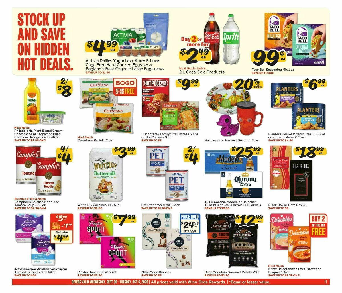 Winn-Dixie Weekly Ad from September 30