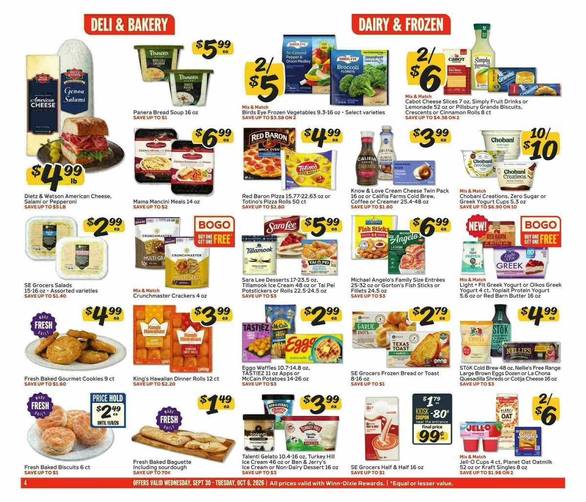 Winn-Dixie Weekly Ad from September 30