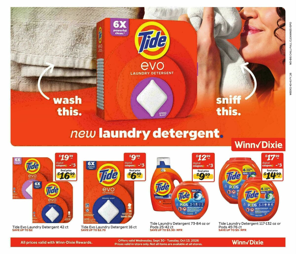 Winn-Dixie Weekly Ad from September 30