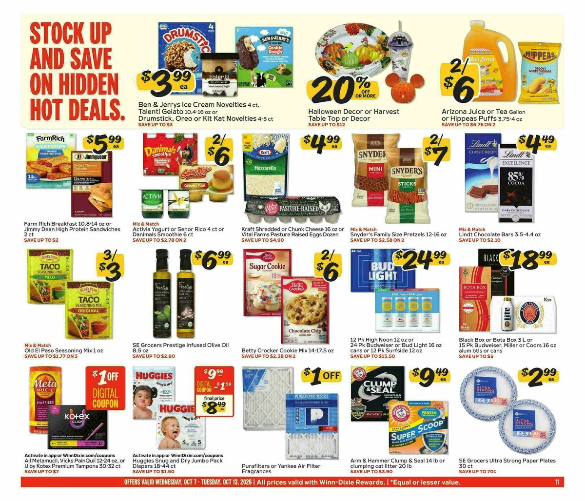Winn-Dixie Weekly Ad from October 7