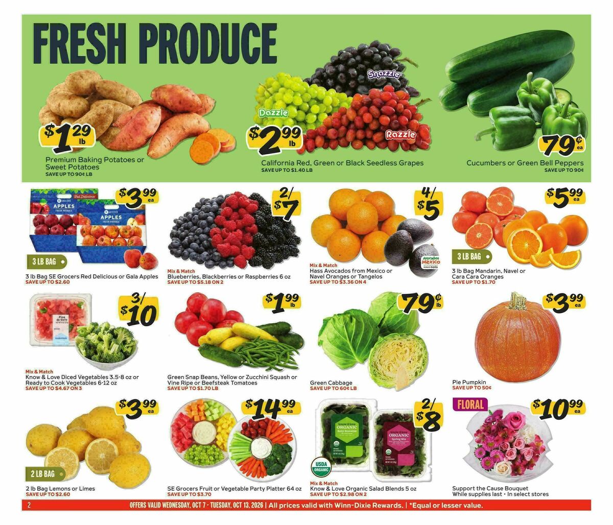 Winn-Dixie Weekly Ad from October 7