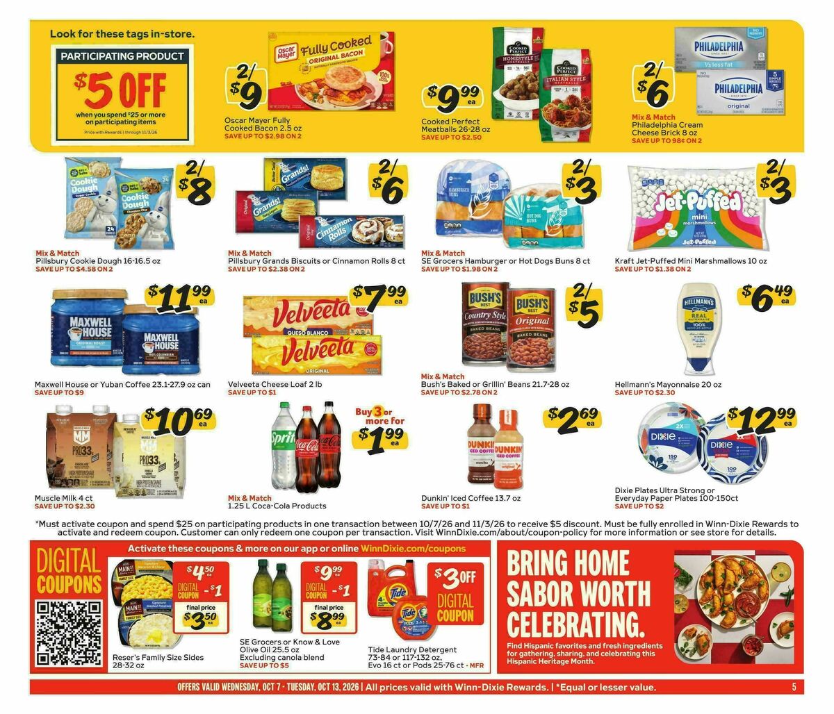 Winn-Dixie Weekly Ad from October 7