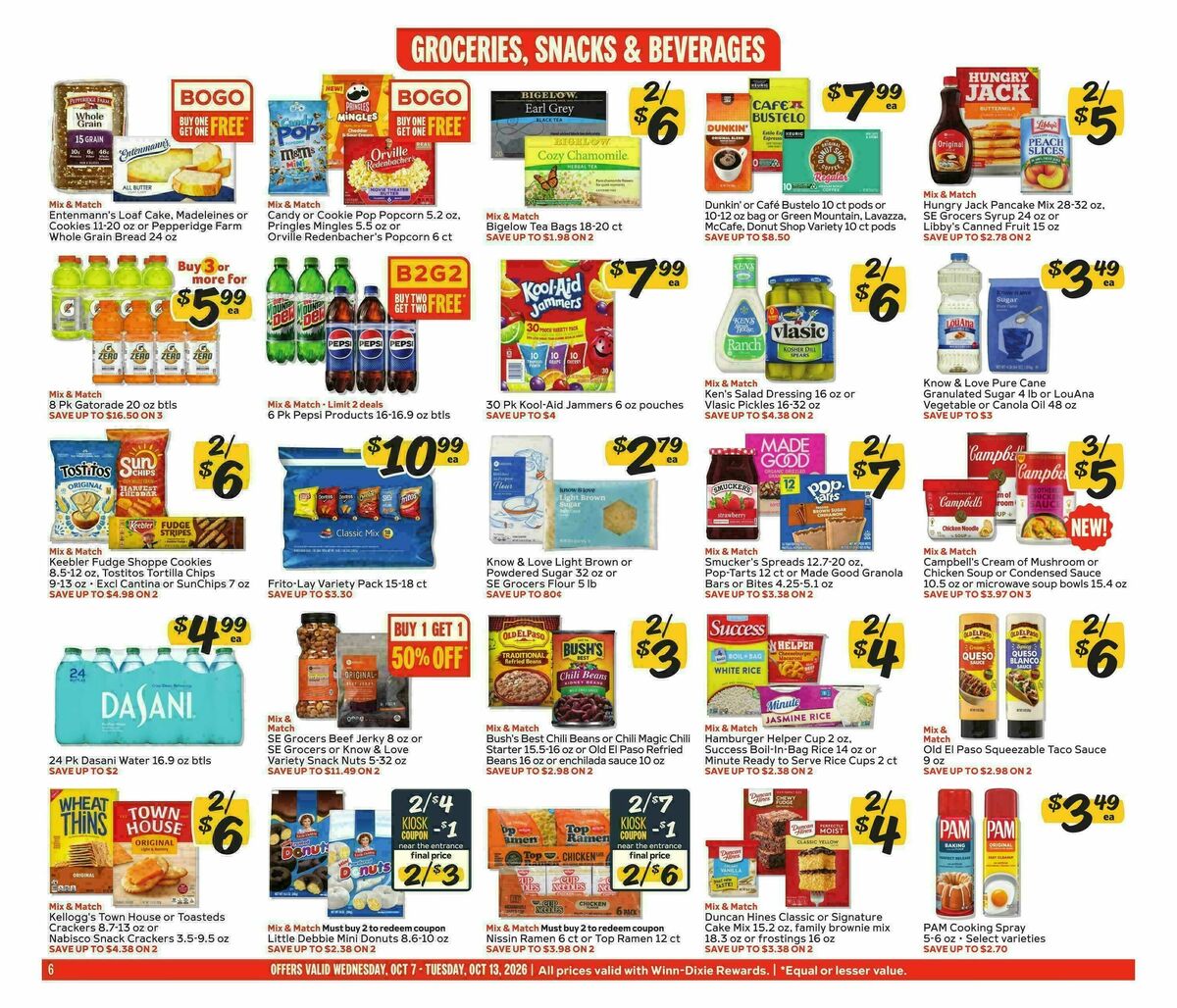 Winn-Dixie Weekly Ad from October 7