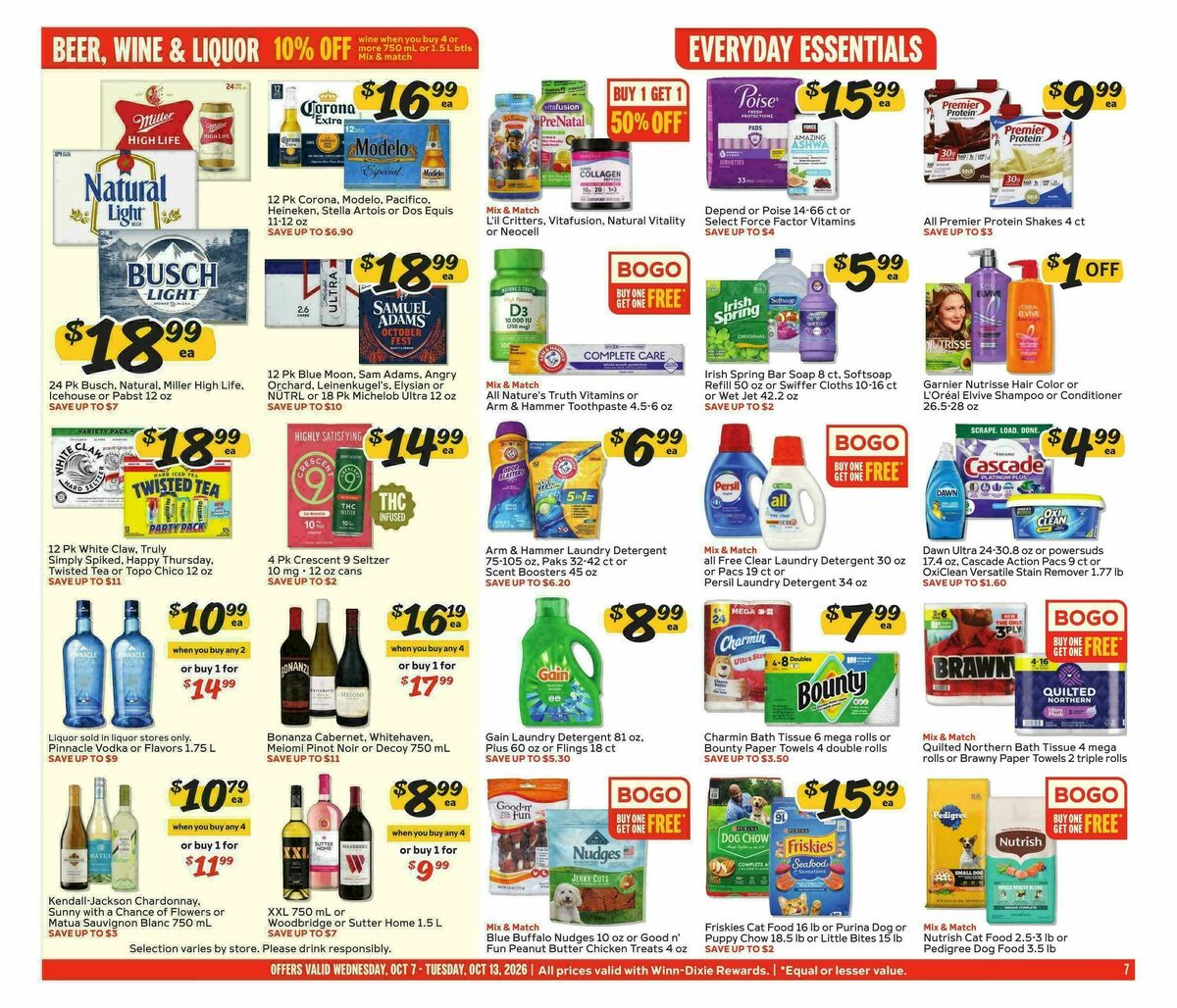 Winn-Dixie Weekly Ad from October 7
