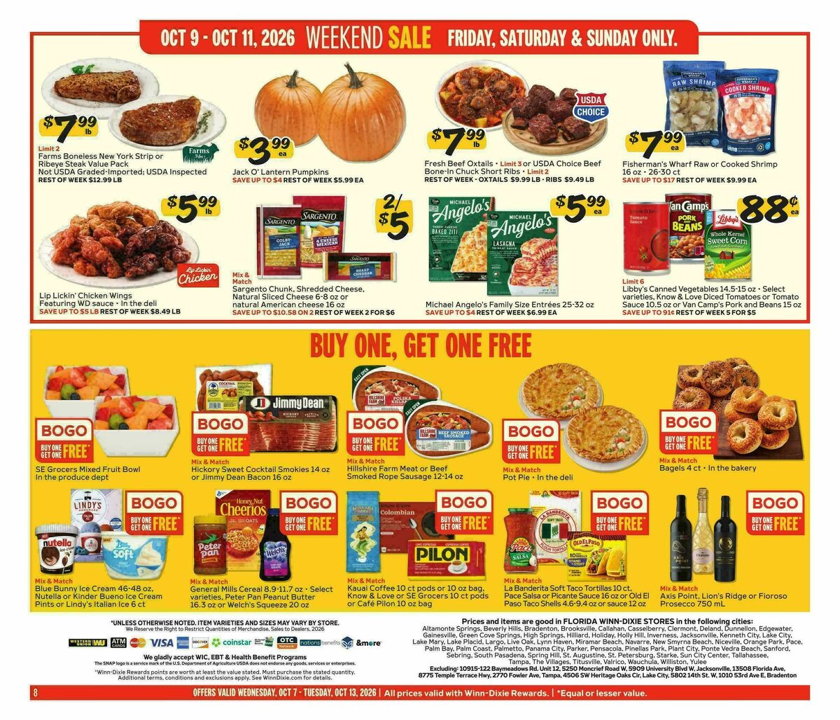 Winn-Dixie Weekly Ad from October 7