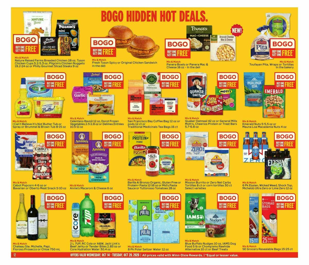 Winn-Dixie Weekly Ad from October 14