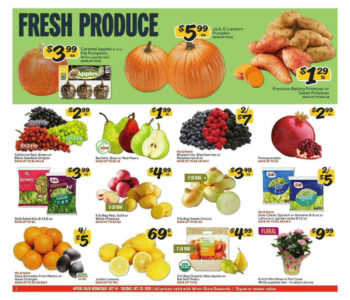 Winn-Dixie Weekly Ad from October 14