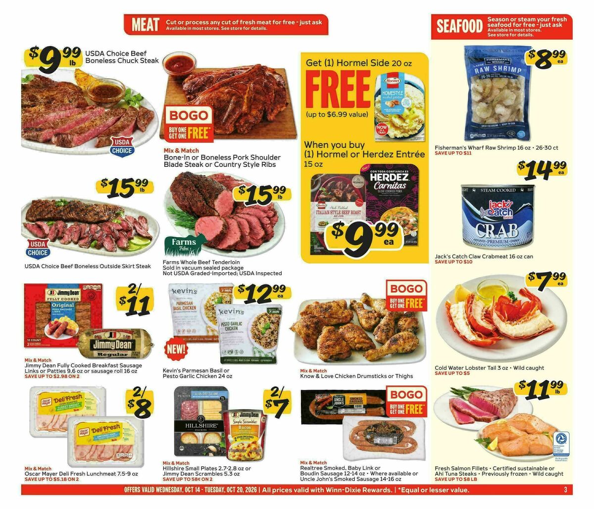 Winn-Dixie Weekly Ad from October 14