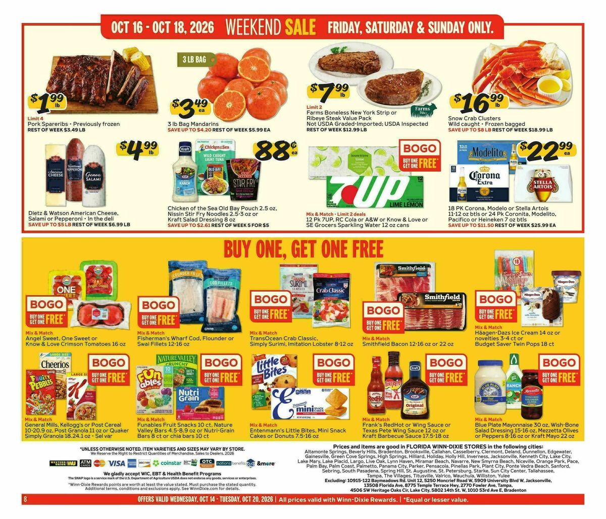 Winn-Dixie Weekly Ad from October 14