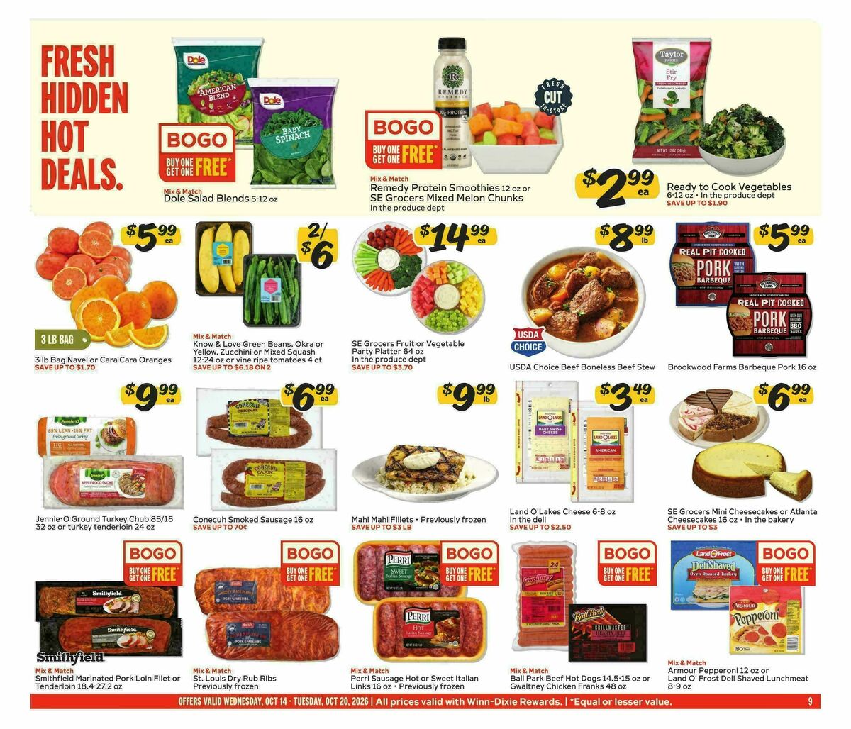 Winn-Dixie Weekly Ad from October 14