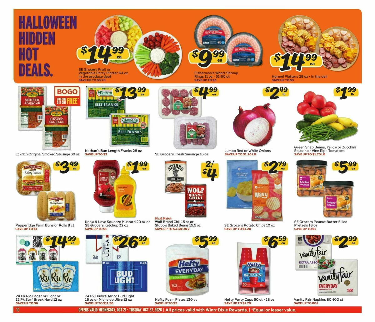 Winn-Dixie Weekly Ad from October 21