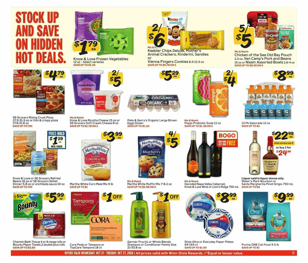 Winn-Dixie Weekly Ad from October 21