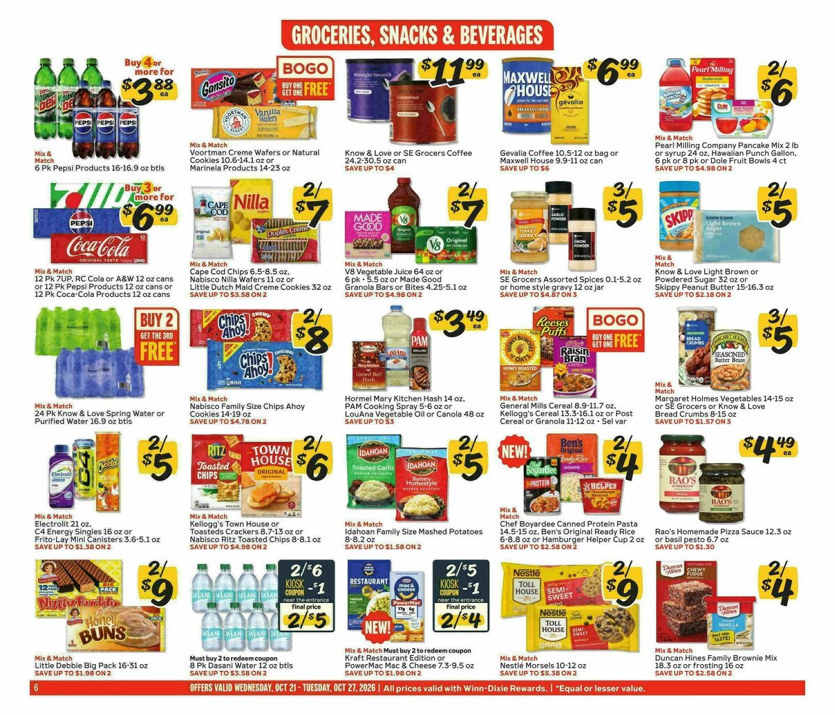 Winn-Dixie Weekly Ad from October 21