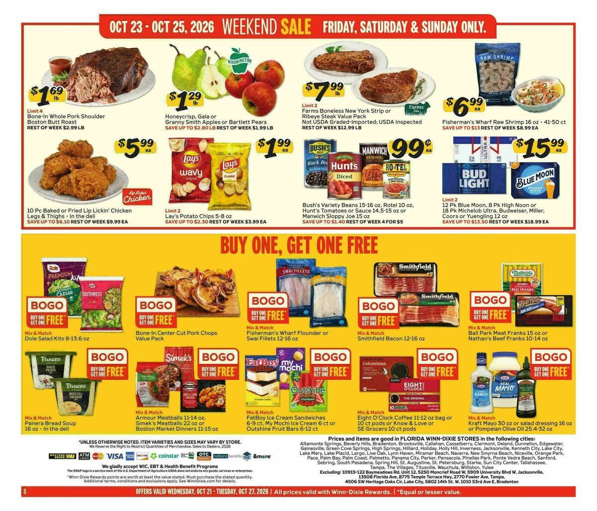 Winn-Dixie Weekly Ad from October 21