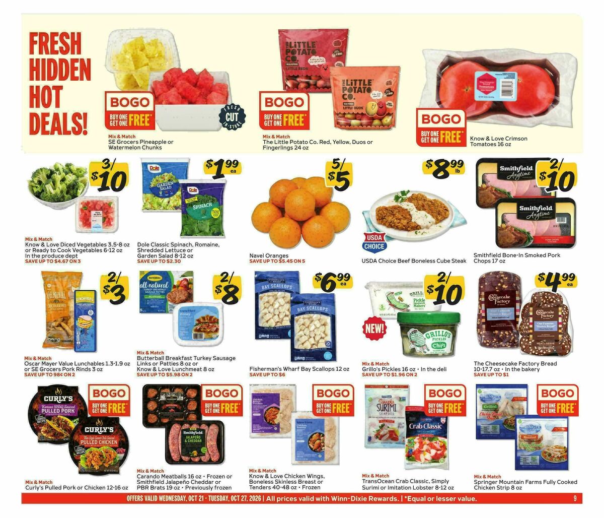 Winn-Dixie Weekly Ad from October 21