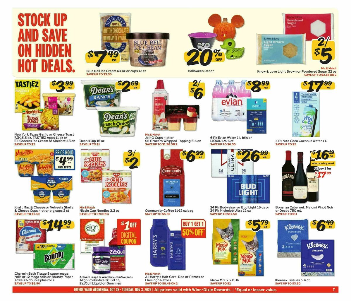 Winn-Dixie Weekly Ad from October 28
