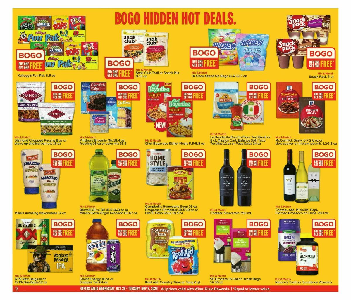 Winn-Dixie Weekly Ad from October 28