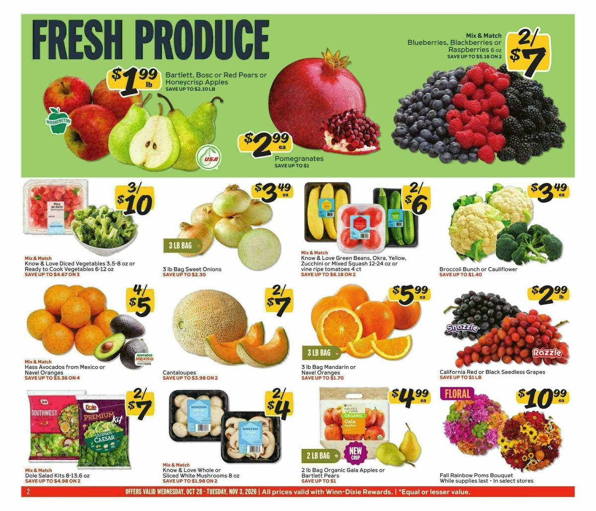 Winn-Dixie Weekly Ad from October 28
