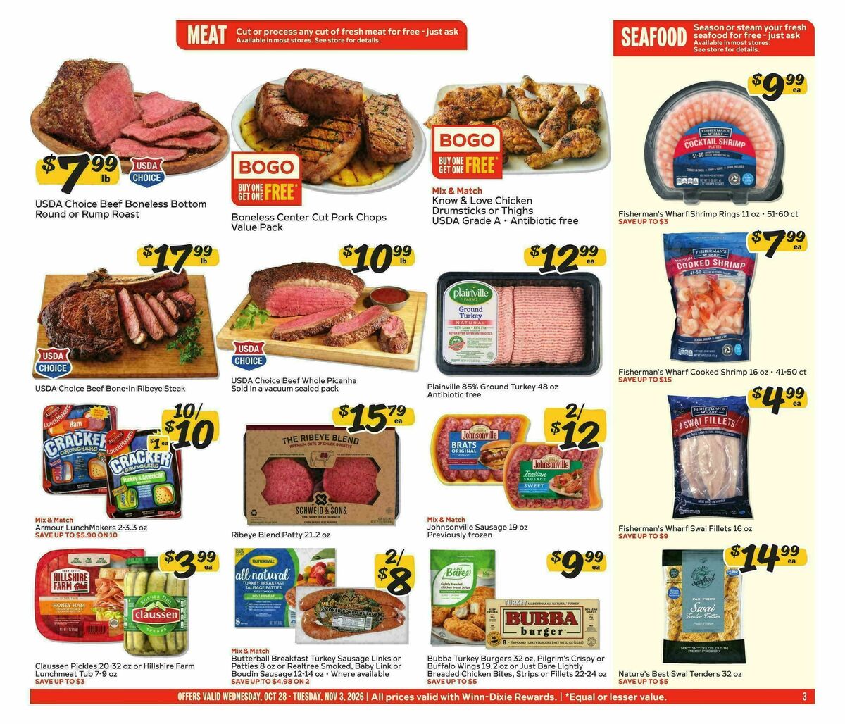 Winn-Dixie Weekly Ad from October 28