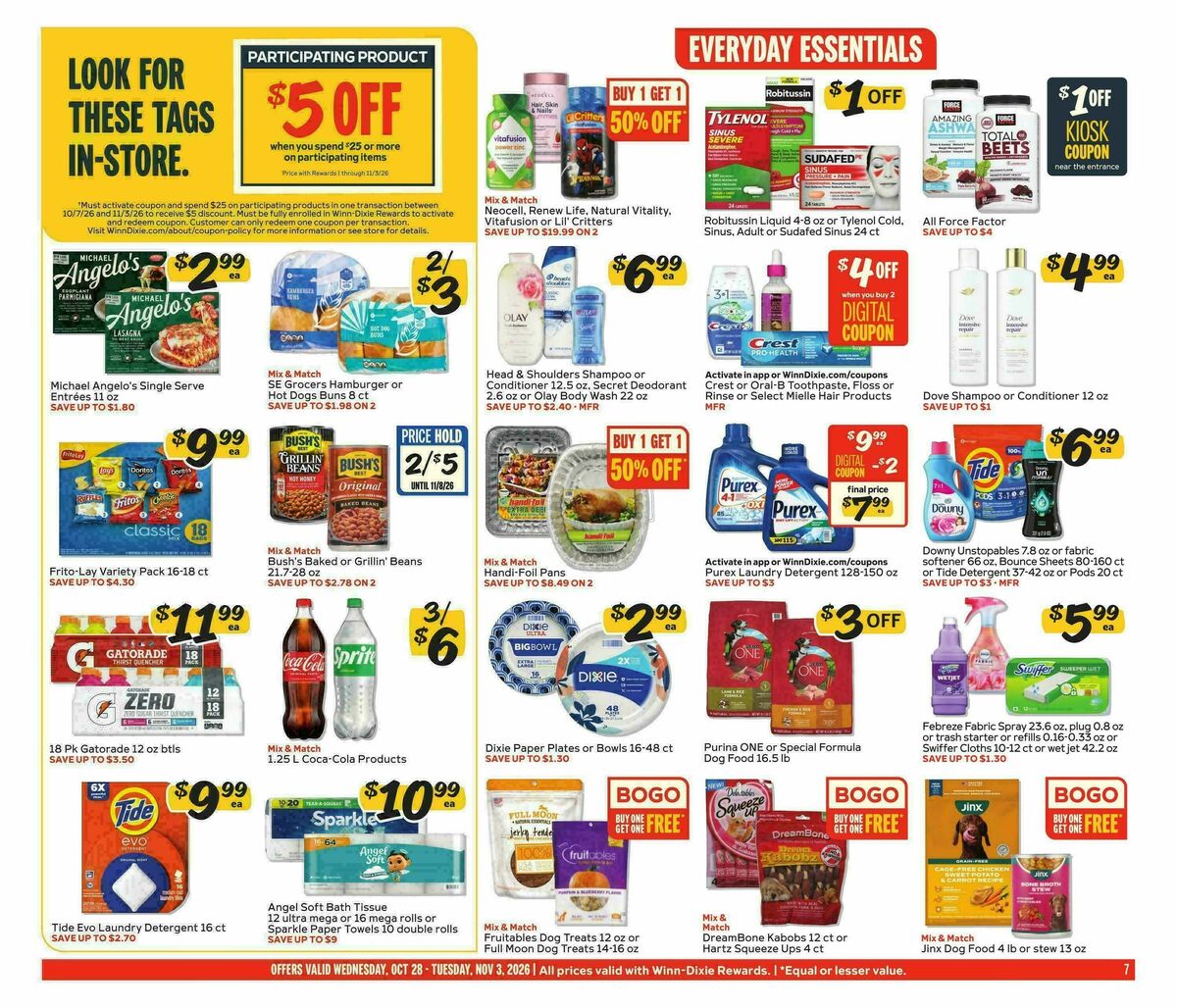 Winn-Dixie Weekly Ad from October 28