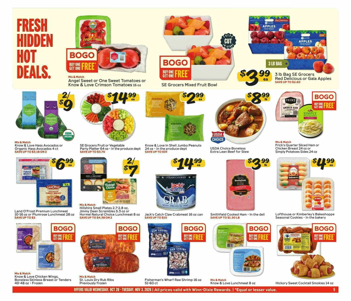 Winn-Dixie Weekly Ad from October 28
