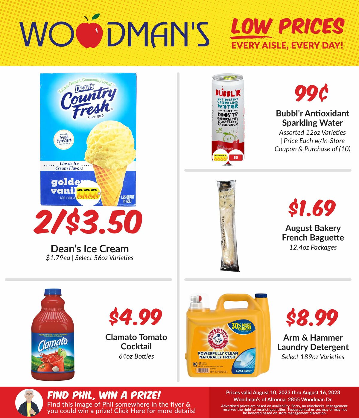 Woodmans Food Market Weekly Ad from August 10
