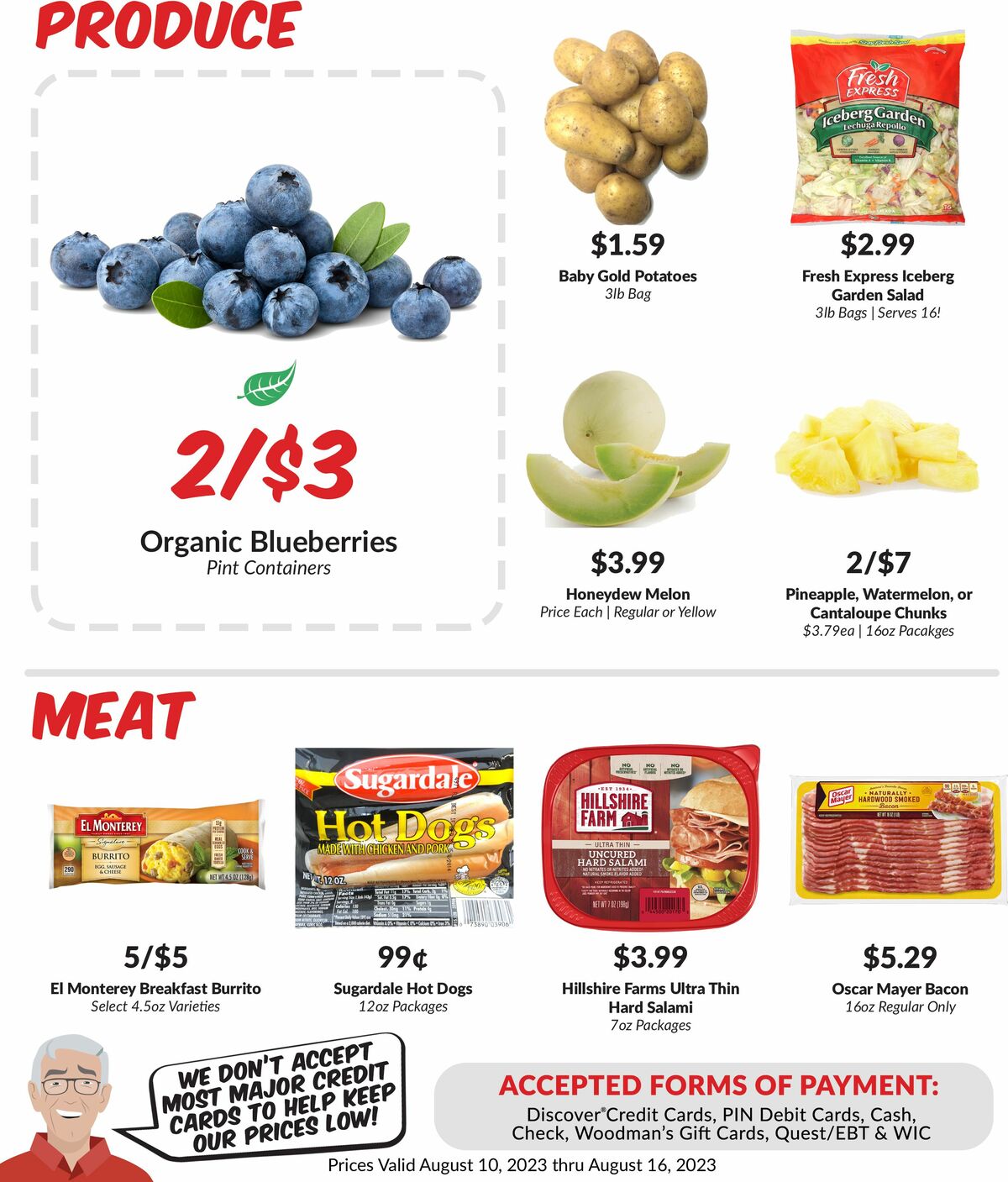 Woodmans Food Market Weekly Ad from August 10