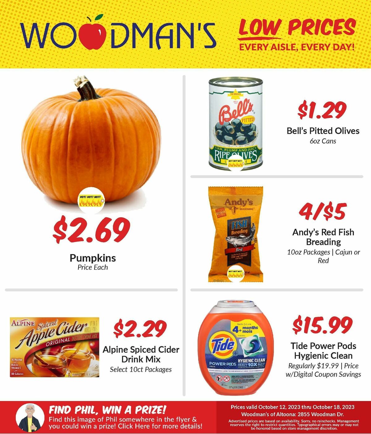 Woodmans Food Market Weekly Ad from October 12