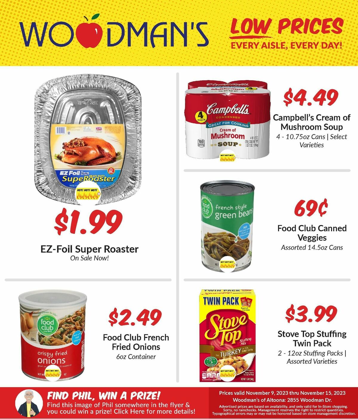 Woodmans Food Market Weekly Ad from November 9