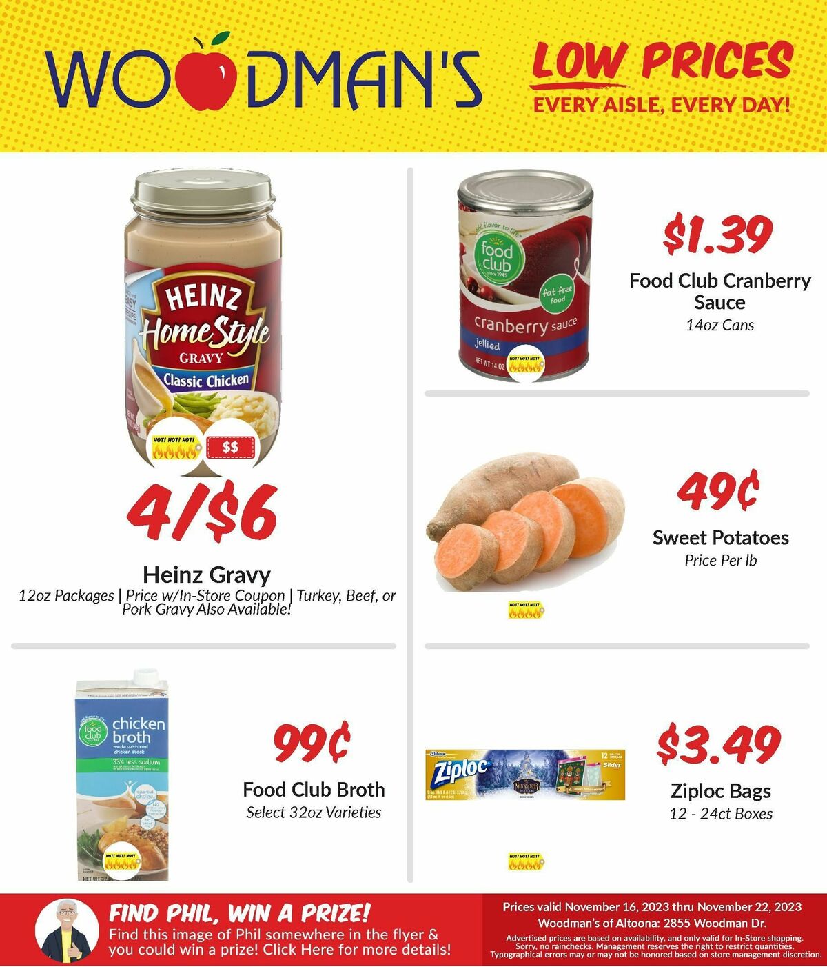 Woodmans Food Market Weekly Ad from November 16