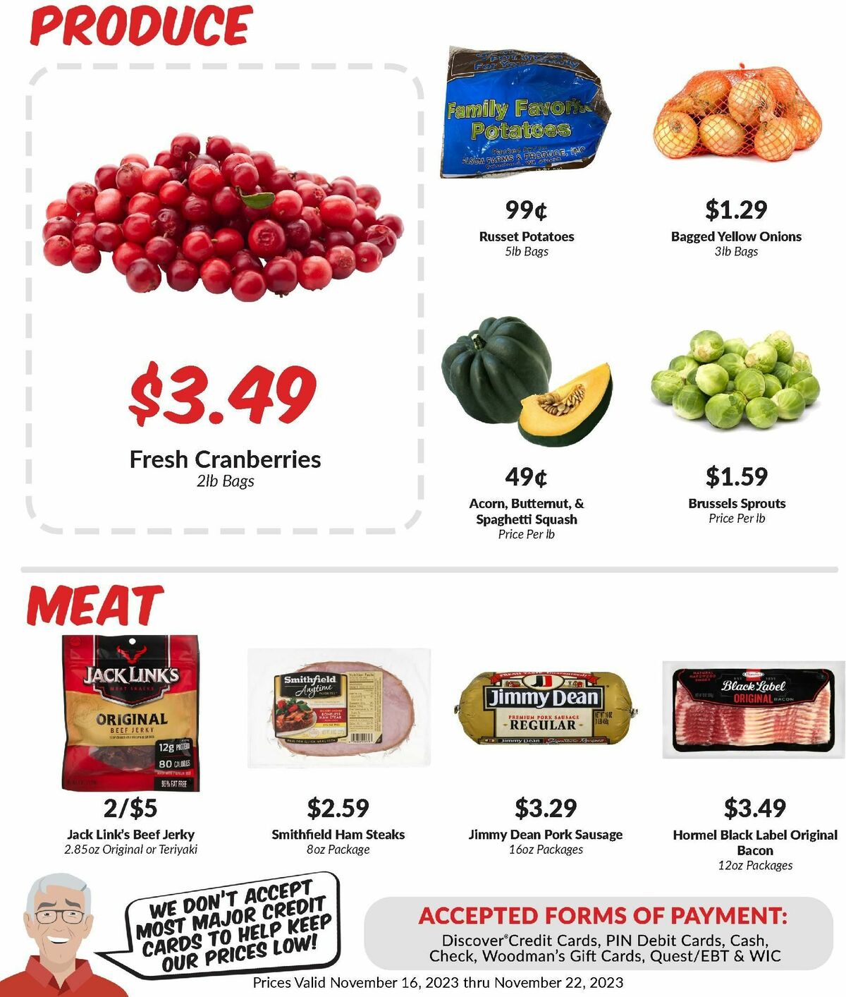 Woodmans Food Market Weekly Ad from November 16