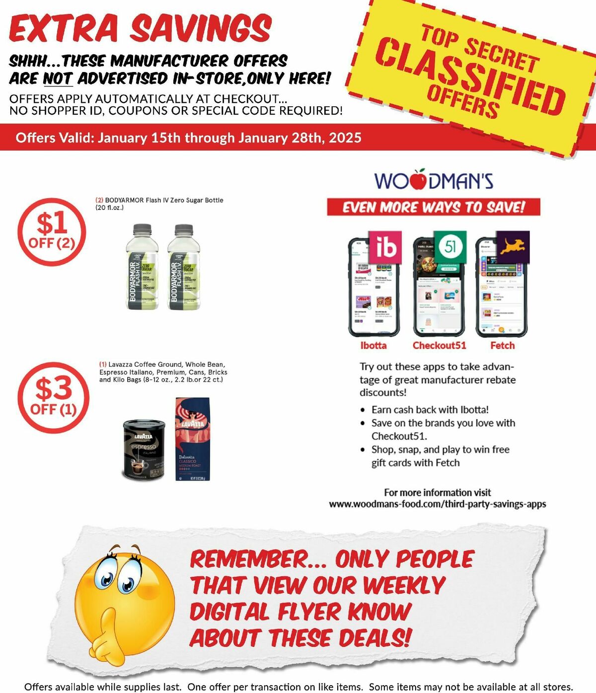Woodmans Food Market Weekly Ad from January 23