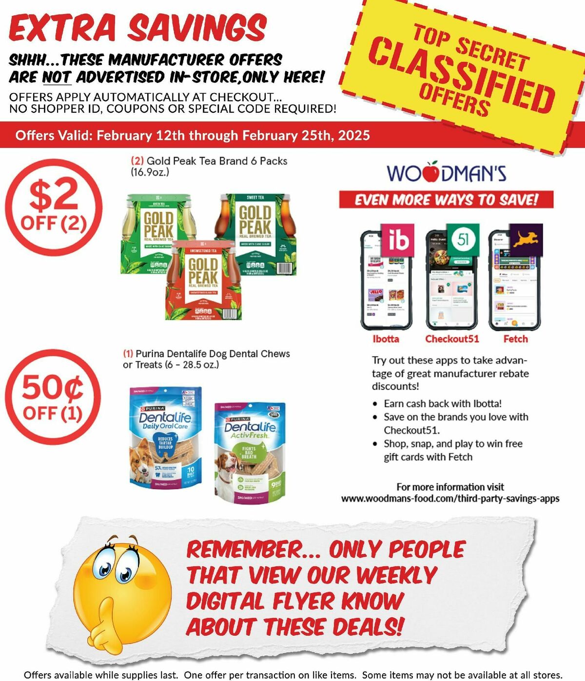 Woodmans Food Market Weekly Ad from February 13