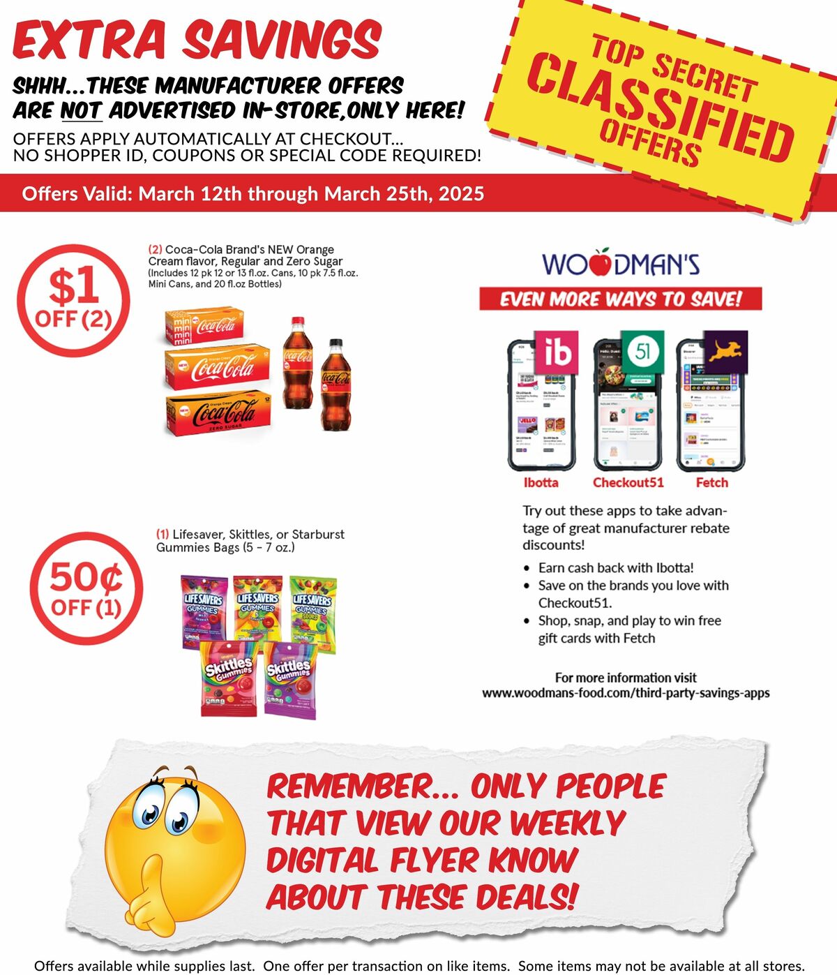 Woodmans Food Market Weekly Ad from March 20