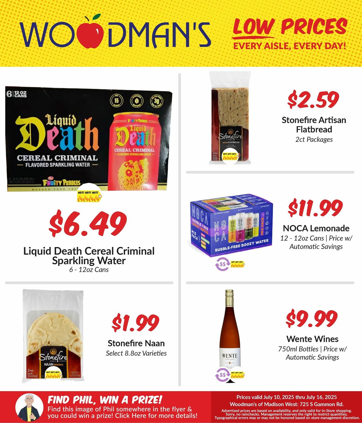 Woodmans Food Market Weekly Ad from July 10
