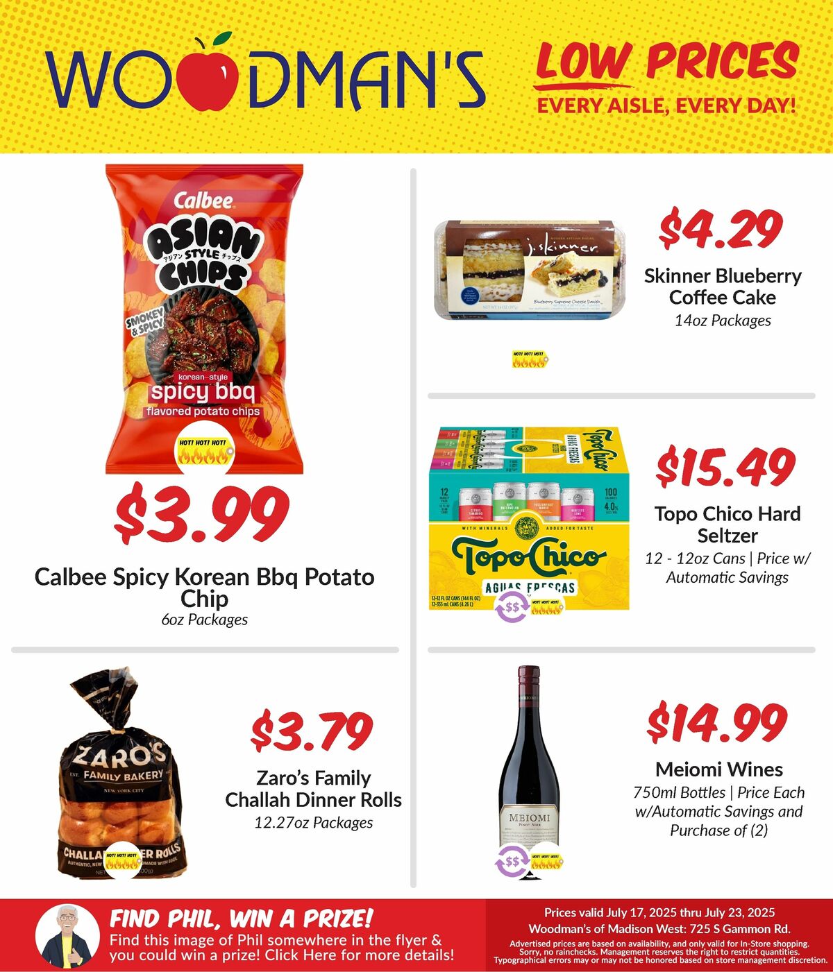 Woodmans Food Market Weekly Ad from July 17