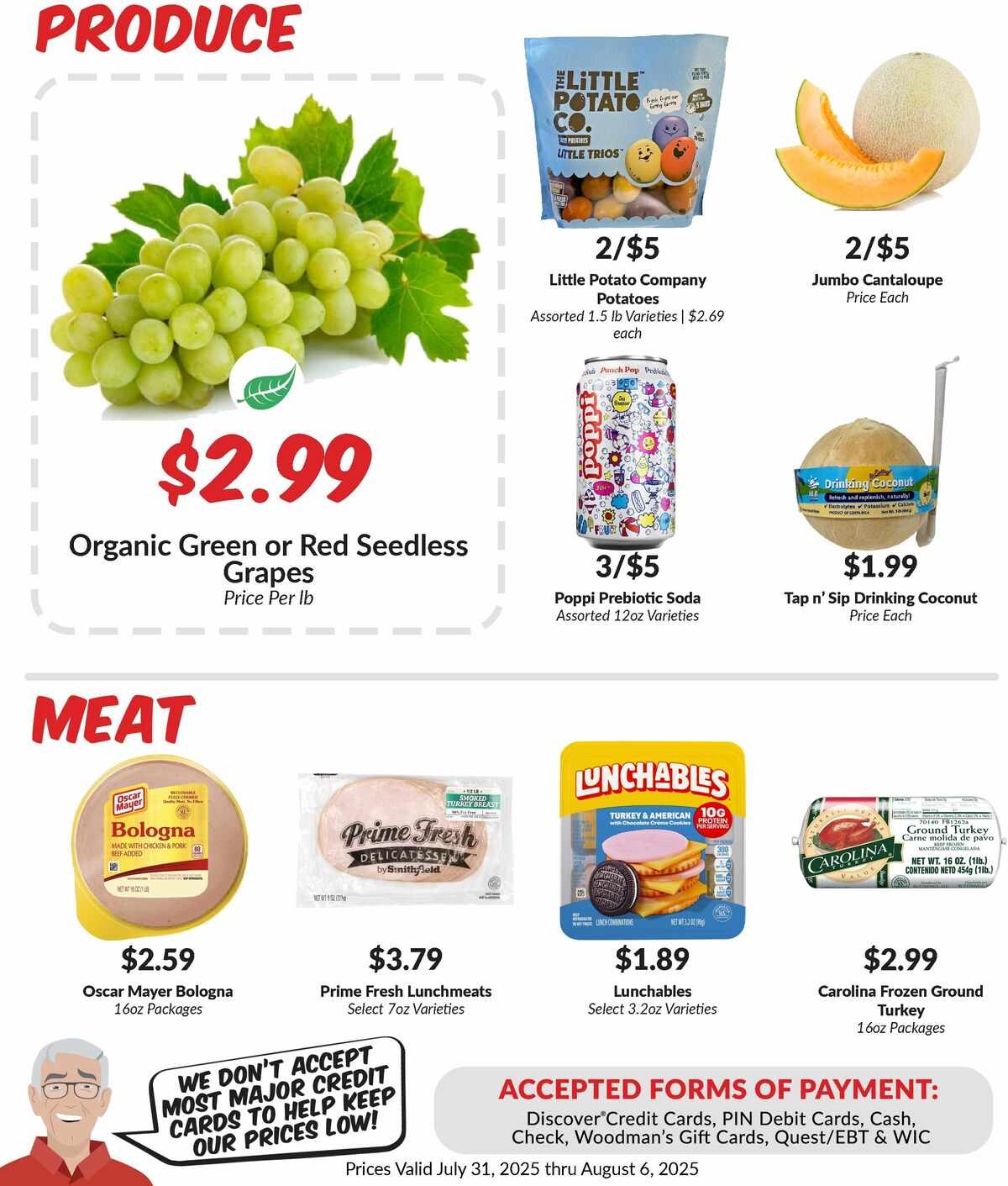 Woodmans Food Market Weekly Ad from July 31