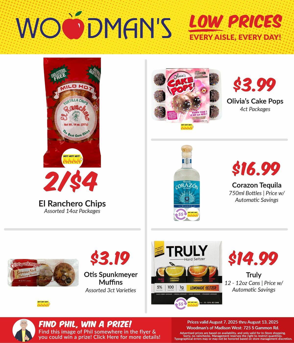 Woodmans Food Market Weekly Ad from August 7