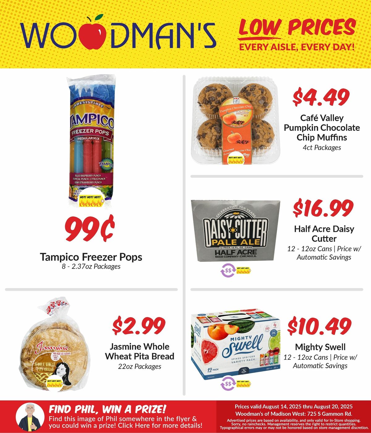 Woodmans Food Market Weekly Ad from August 14