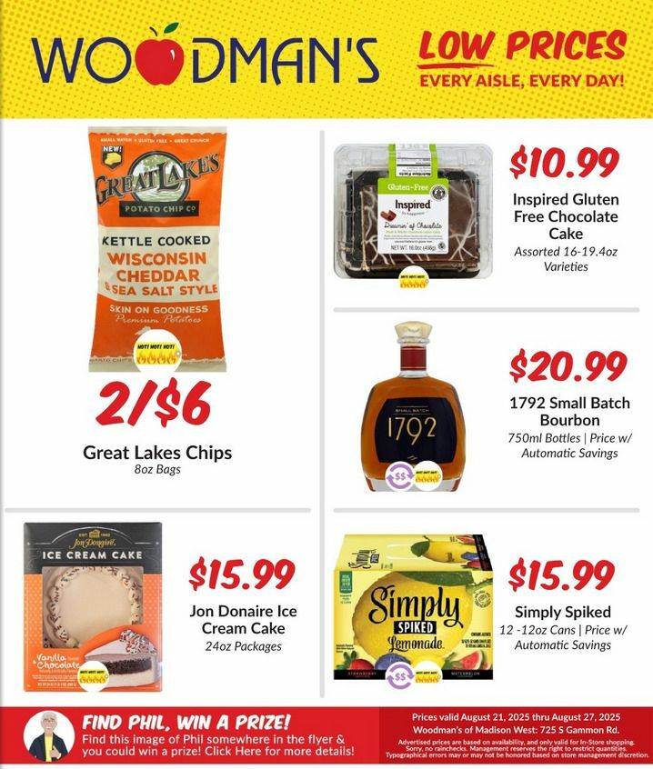 Woodmans Food Market Weekly Ad from August 21