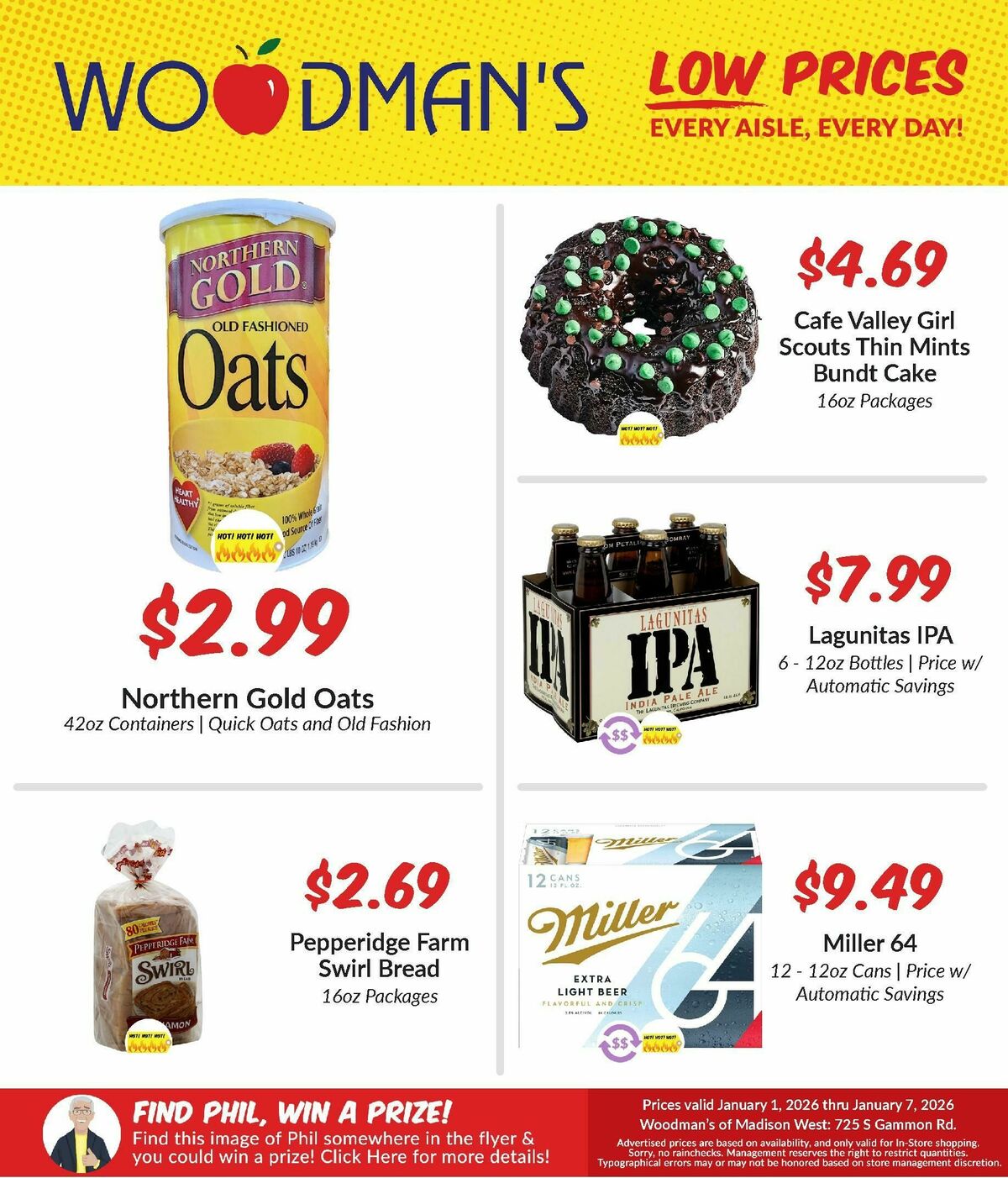 Woodmans Food Market Weekly Ad from January 1