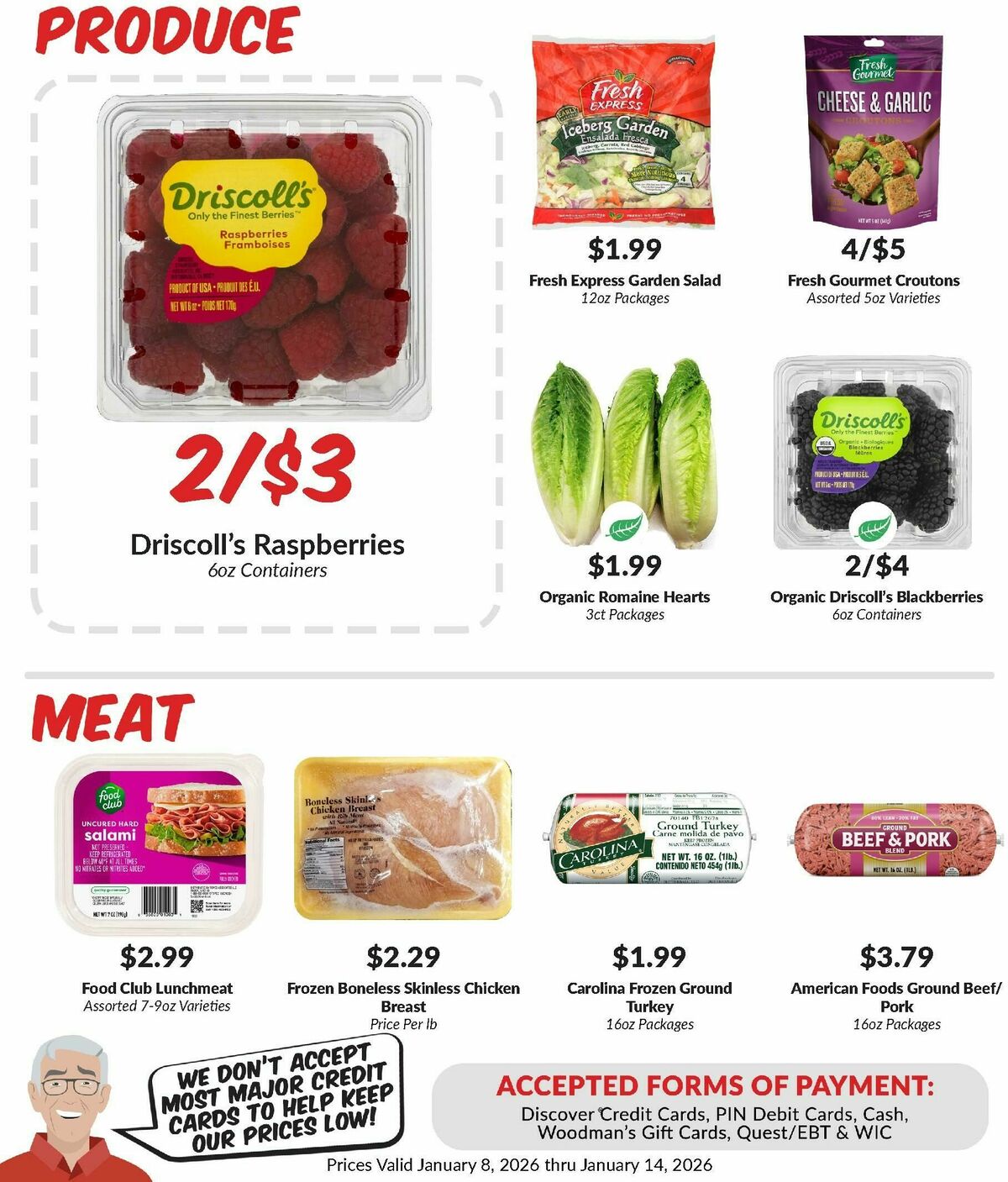 Woodmans Food Market Weekly Ad from January 8