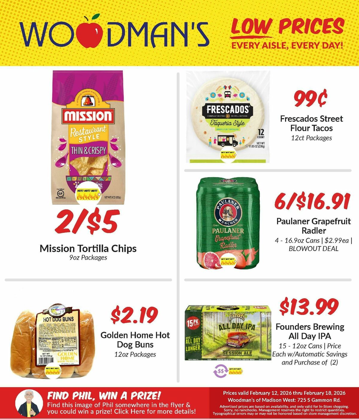 Woodmans Food Market Weekly Ad from February 12