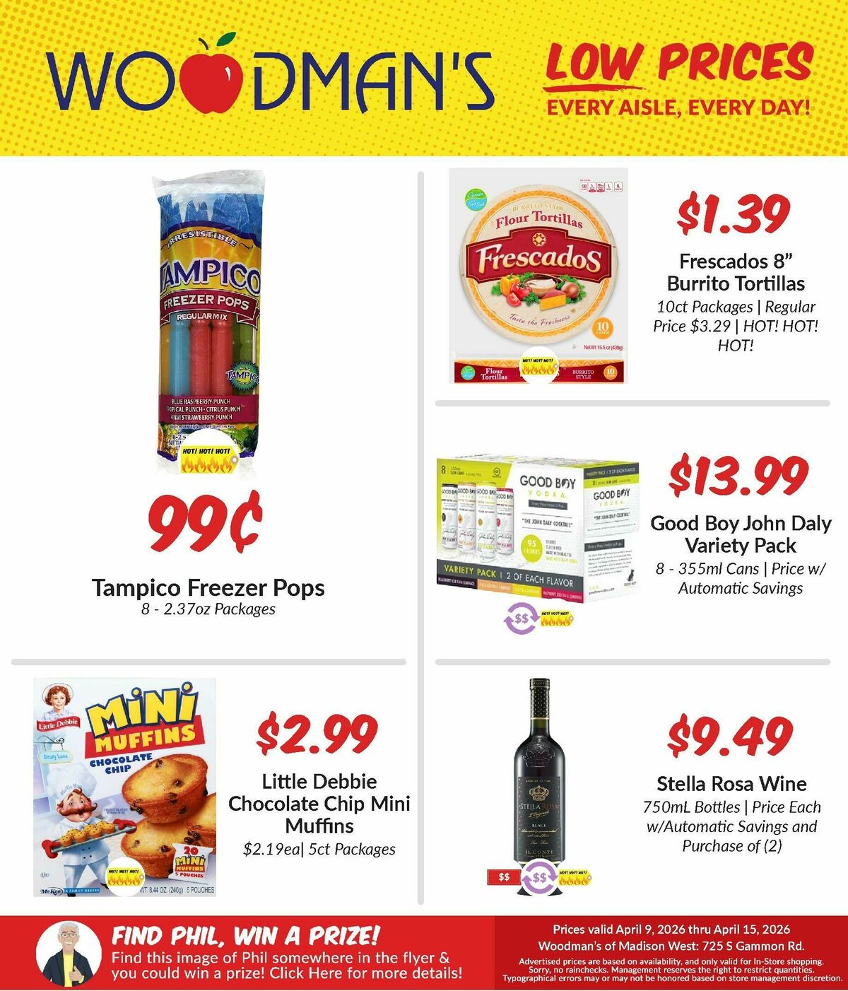 Woodmans Food Market Weekly Ad from April 9