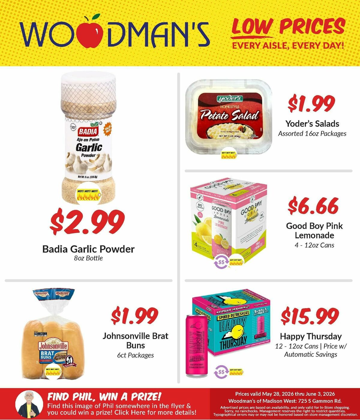 Woodmans Food Market Weekly Ad from May 28