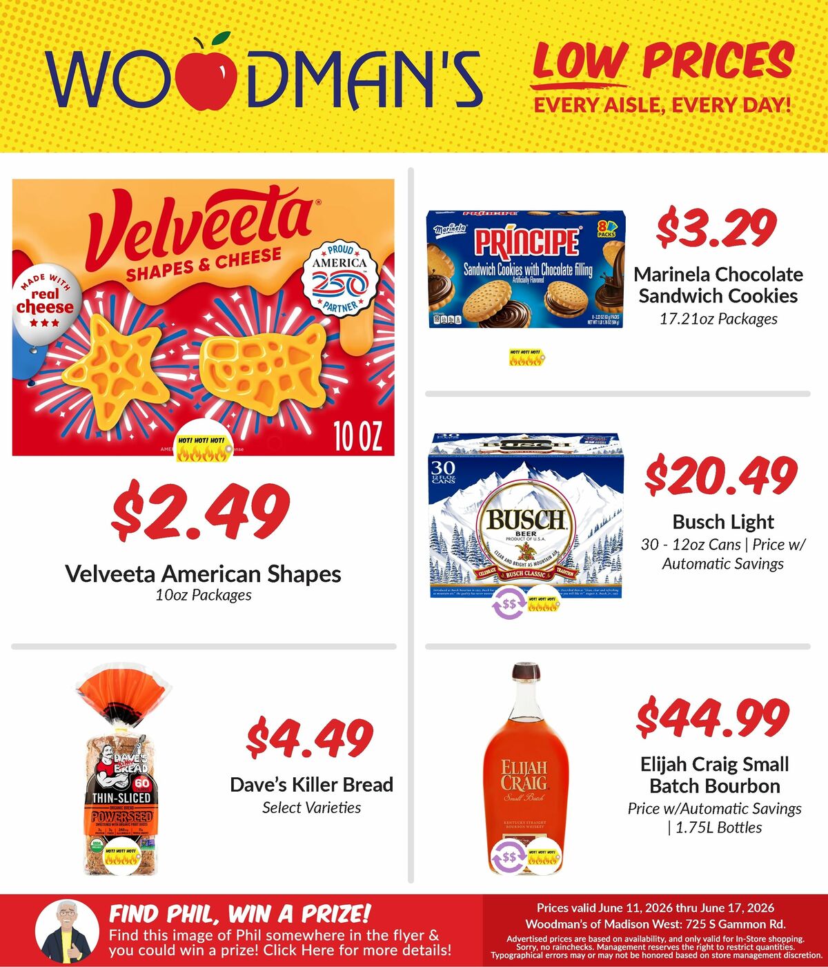 Woodmans Food Market Weekly Ad from June 11