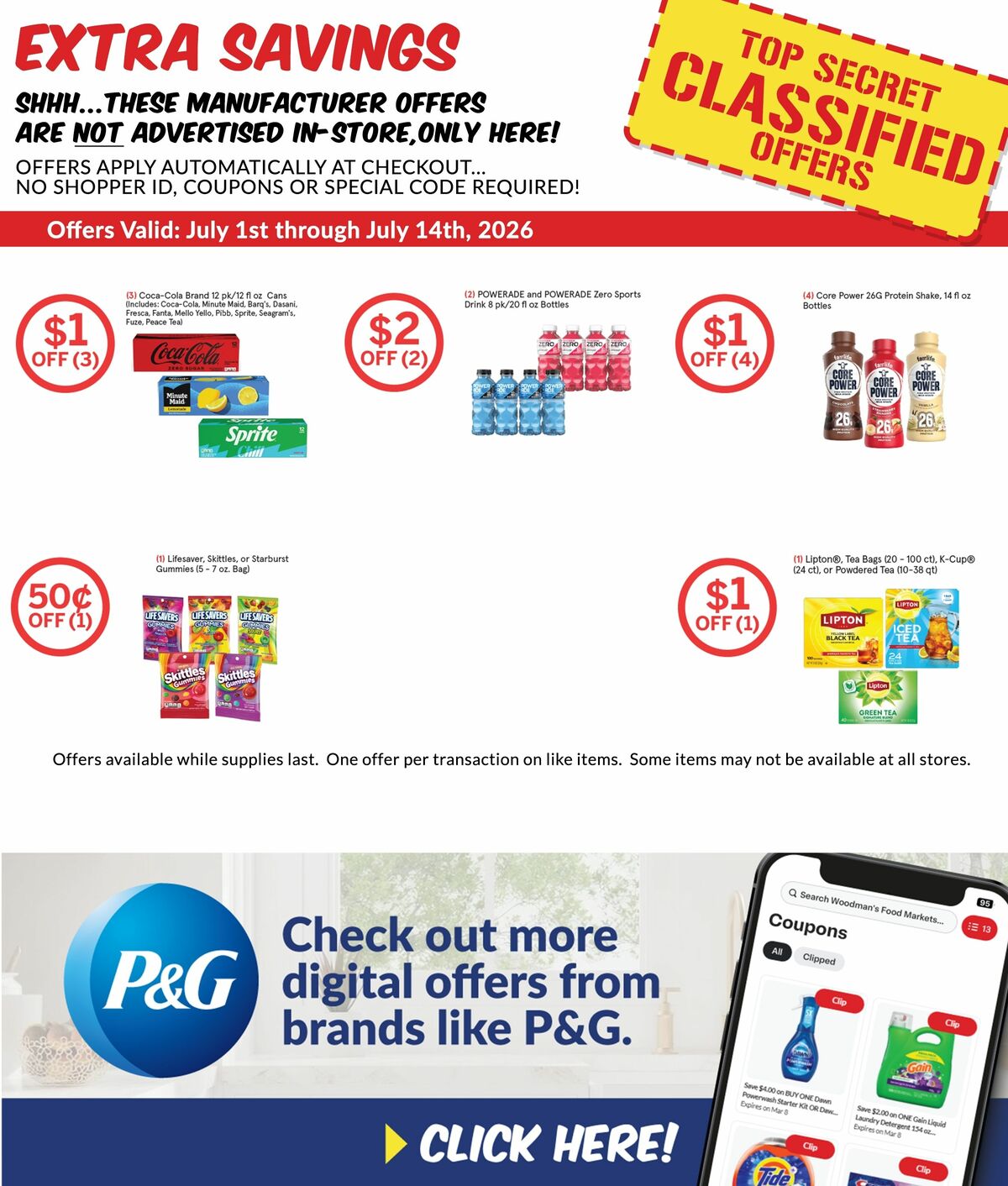 Woodmans Food Market Weekly Ad from July 2
